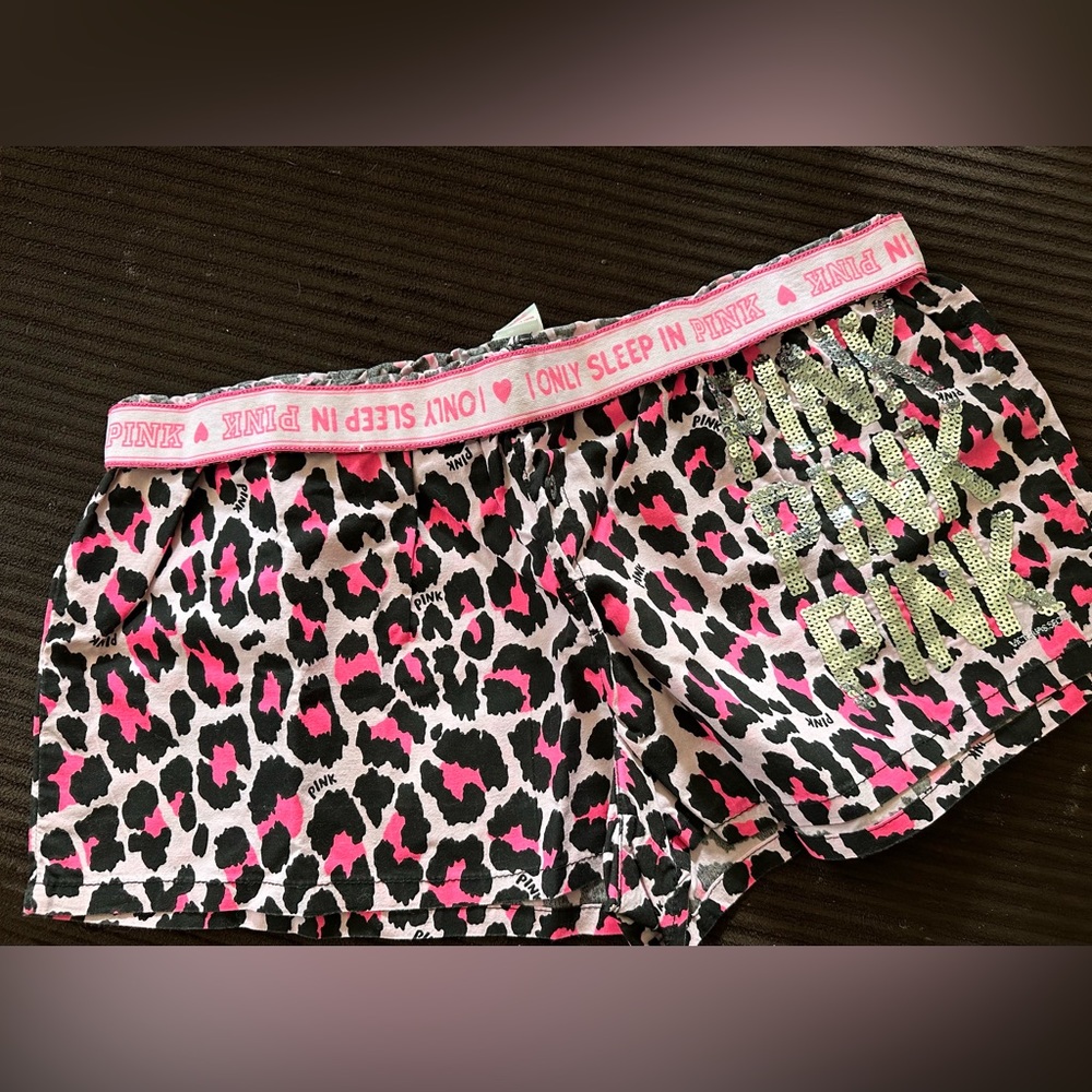 PINK BOXY PAJAMA SHORTS